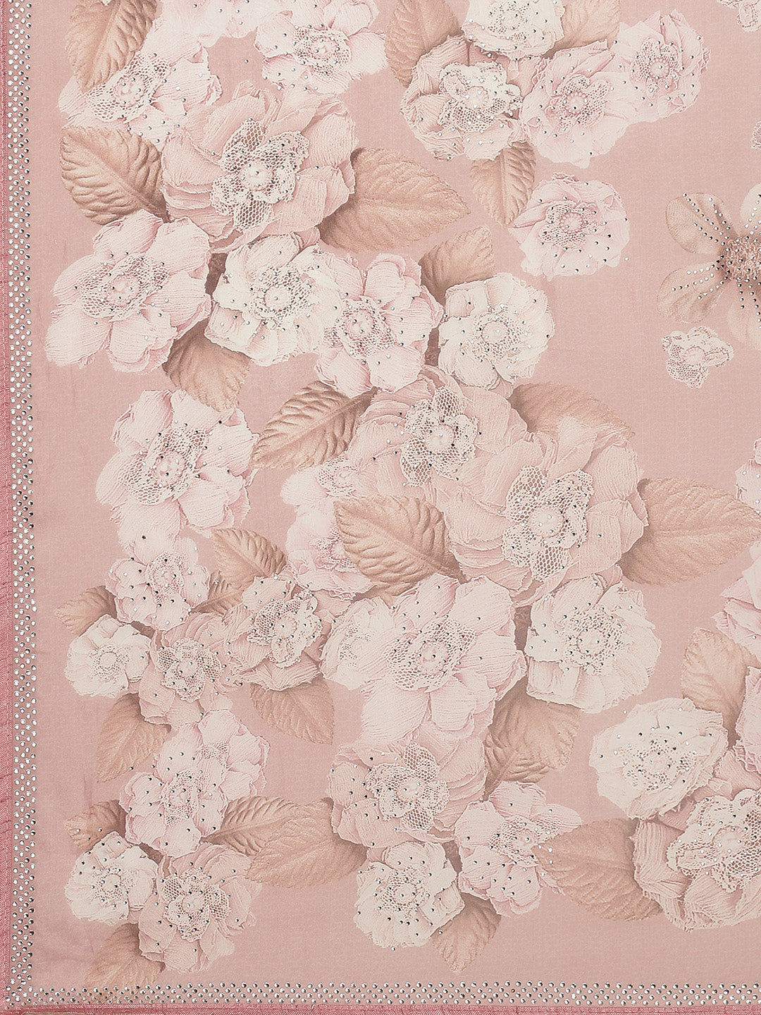 Floral Printed Organza Saree