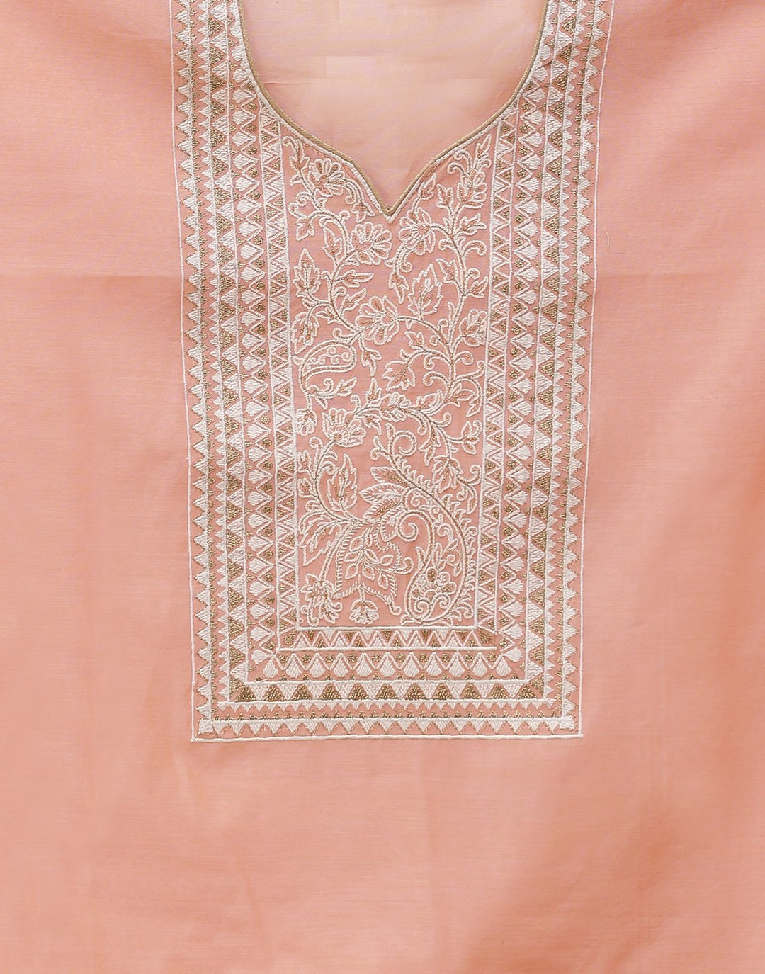 Chanderi Embroidered Suit Piece