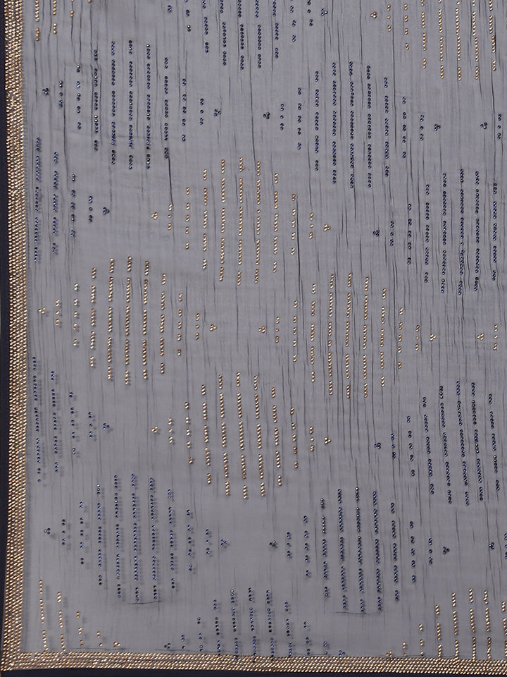 Swarovski Embroidered Chiffon Saree