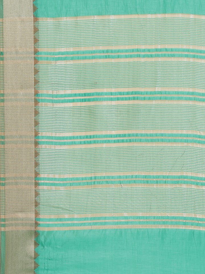 Plain Art Handloom Saree with  Zari  Border