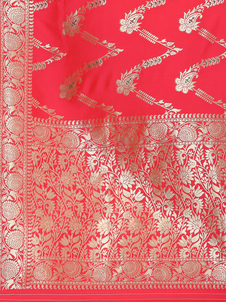 Zari Jaal Woven Art Silk Banarsi Saree