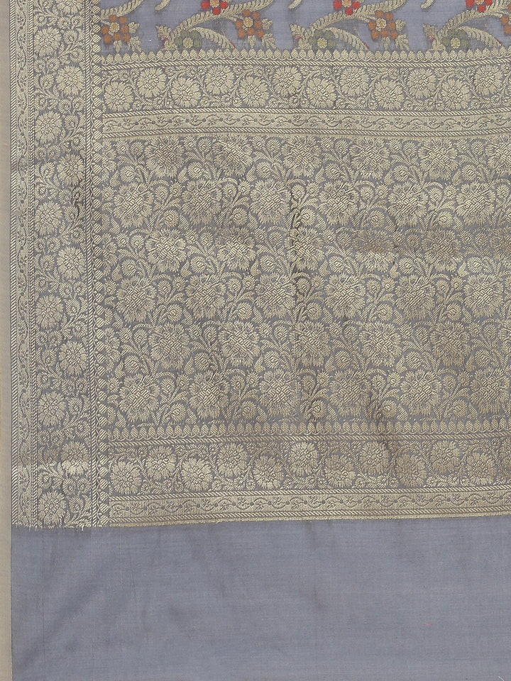Zari Jaal Woven Cotton Saree