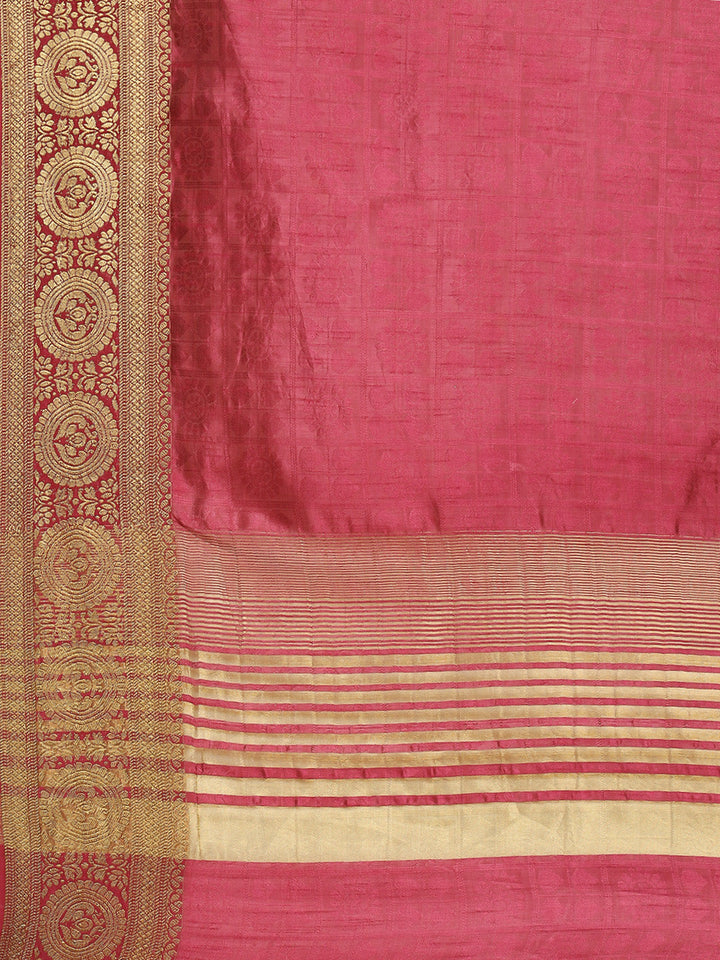 Plain Zari Border Art Handloom Woven Saree