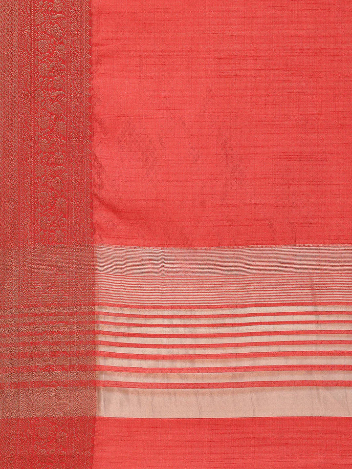 Zari Border Booti Handloom Woven Saree
