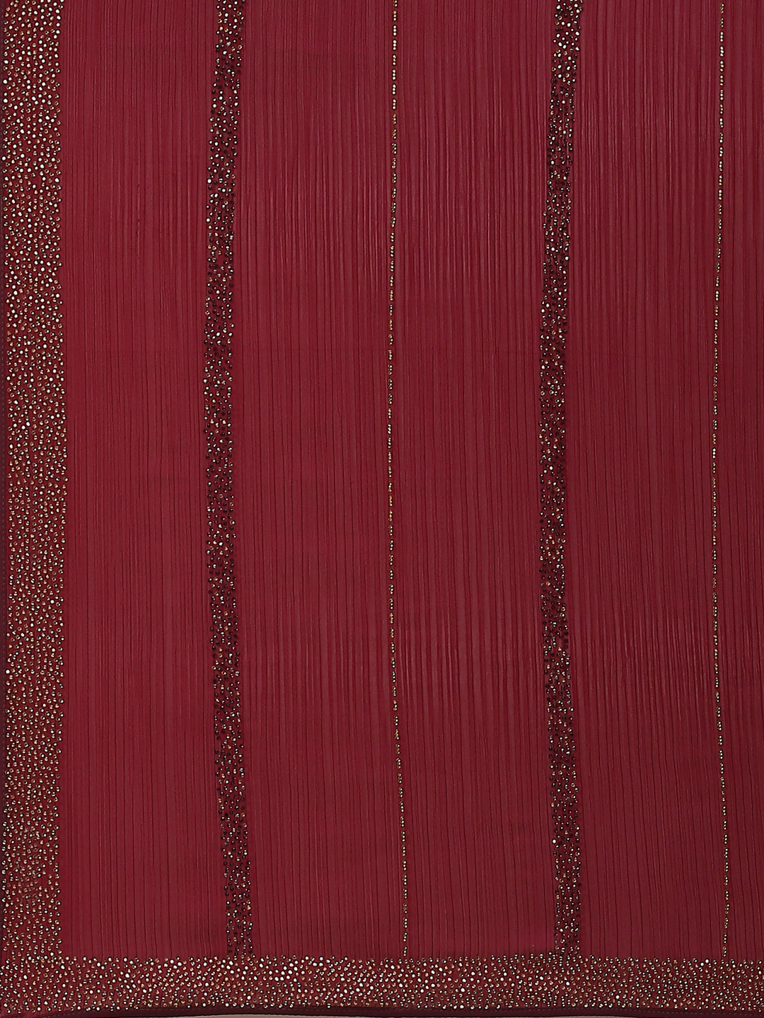Stone Embroidered Chiffon Saree