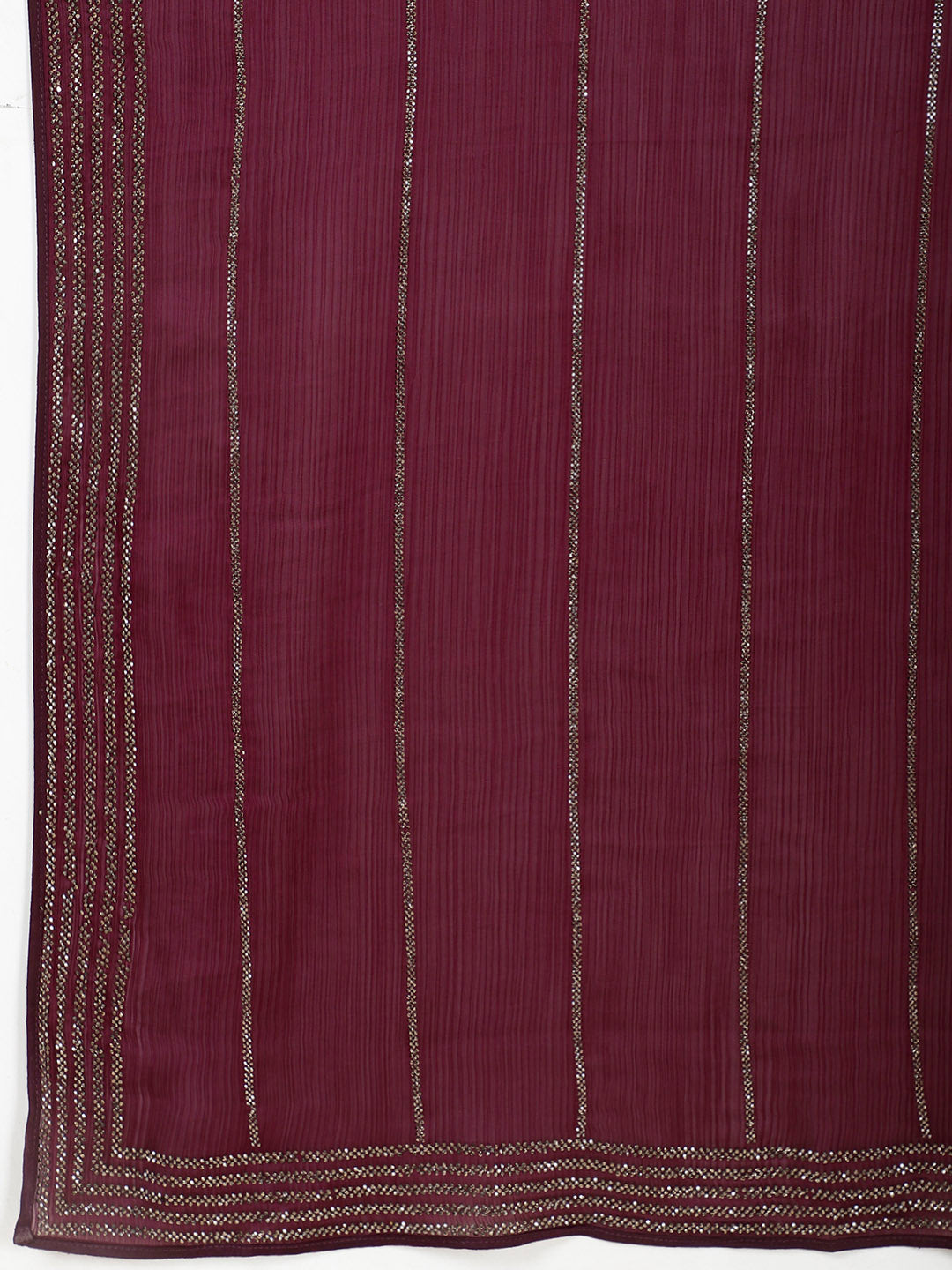 Stone Embroidered Chiffon Saree
