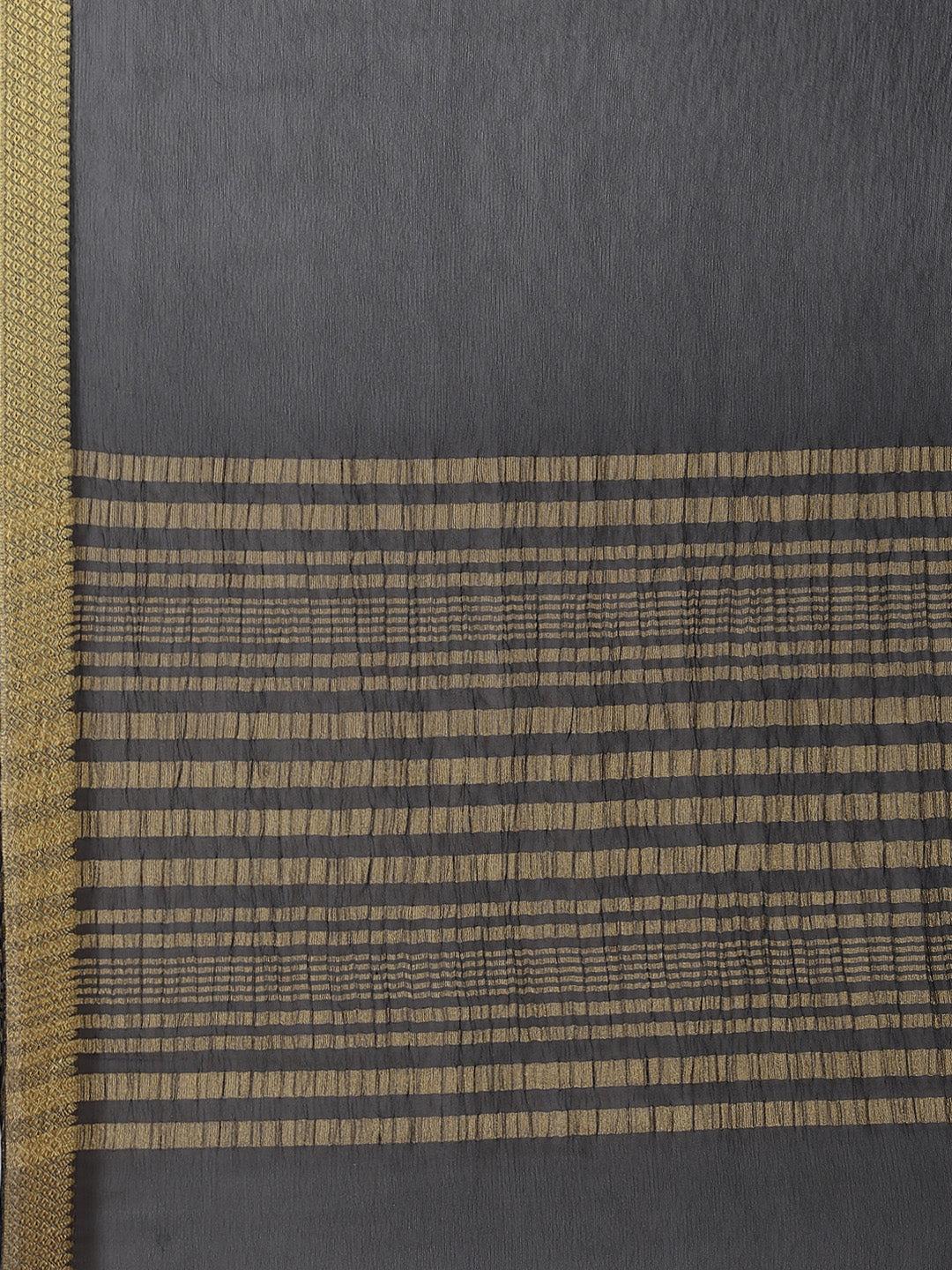 Piped Border Chiffon Plain Saree