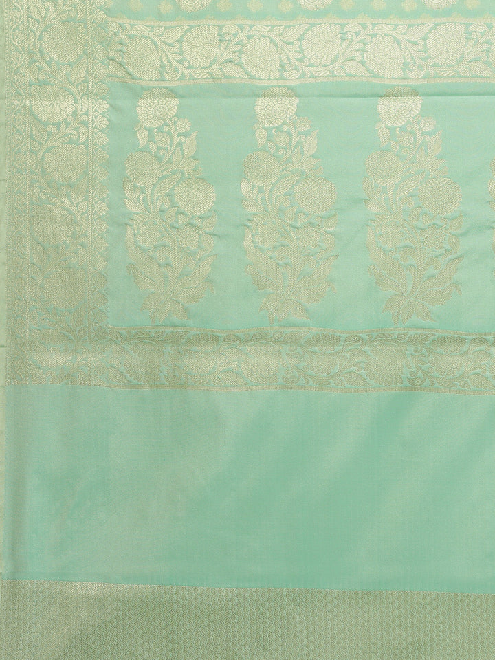 Zari Border Booti Cotton Woven Saree