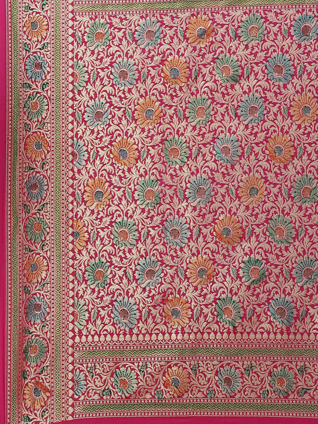 Zari Jaal Banarasi Woven Saree