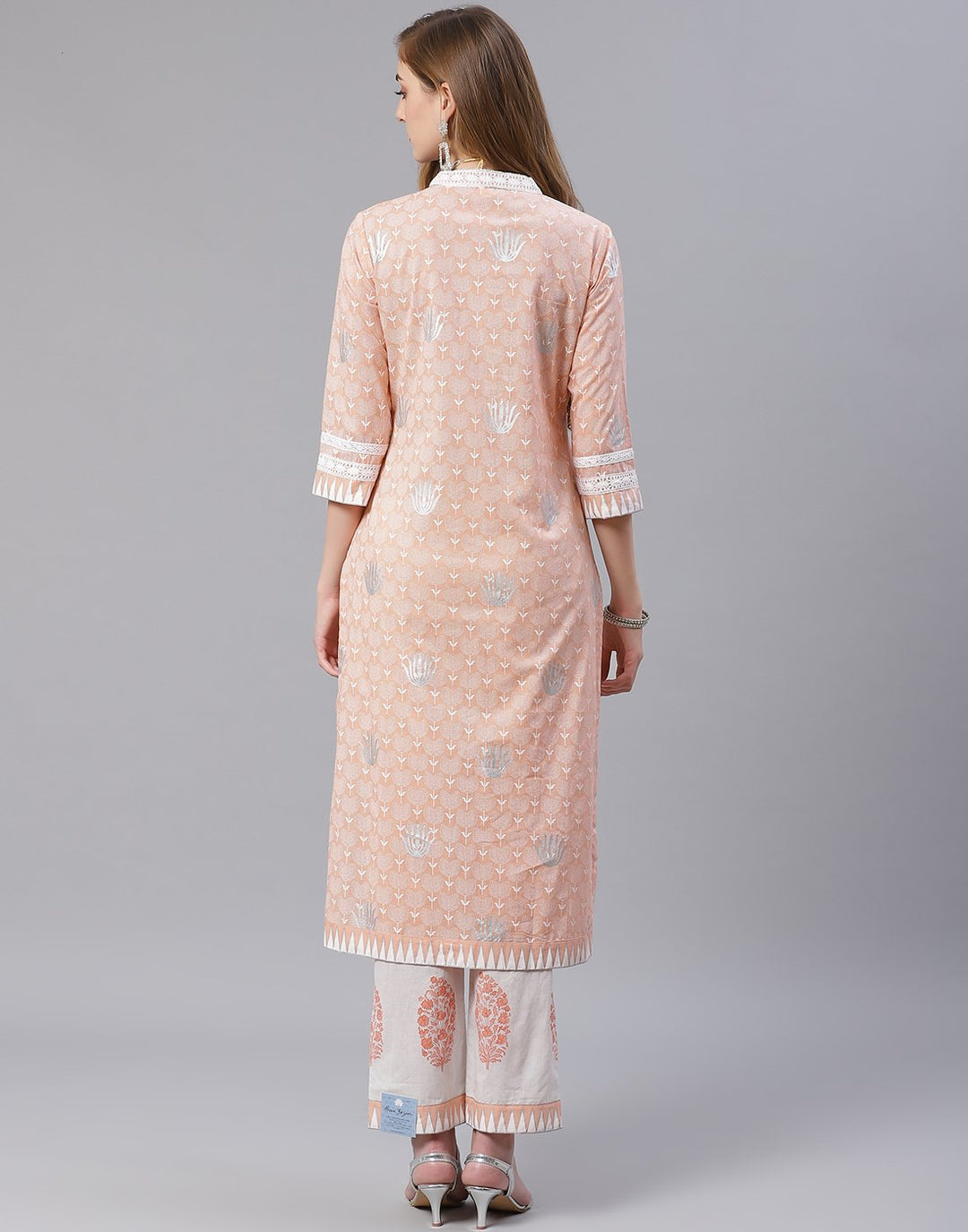 Printed Cotton Kurti Pant Set