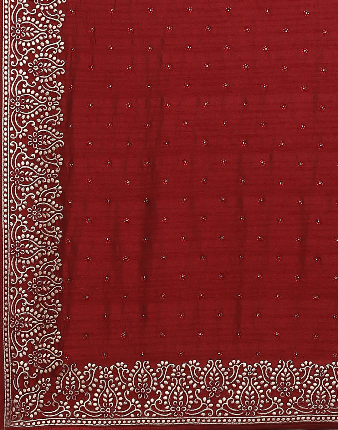 Dupion Silk Embroidery Saree