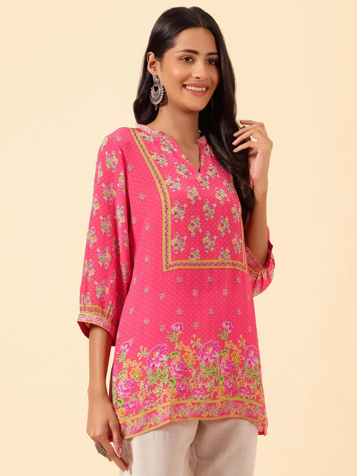 Digital Printed Crepe Kurti