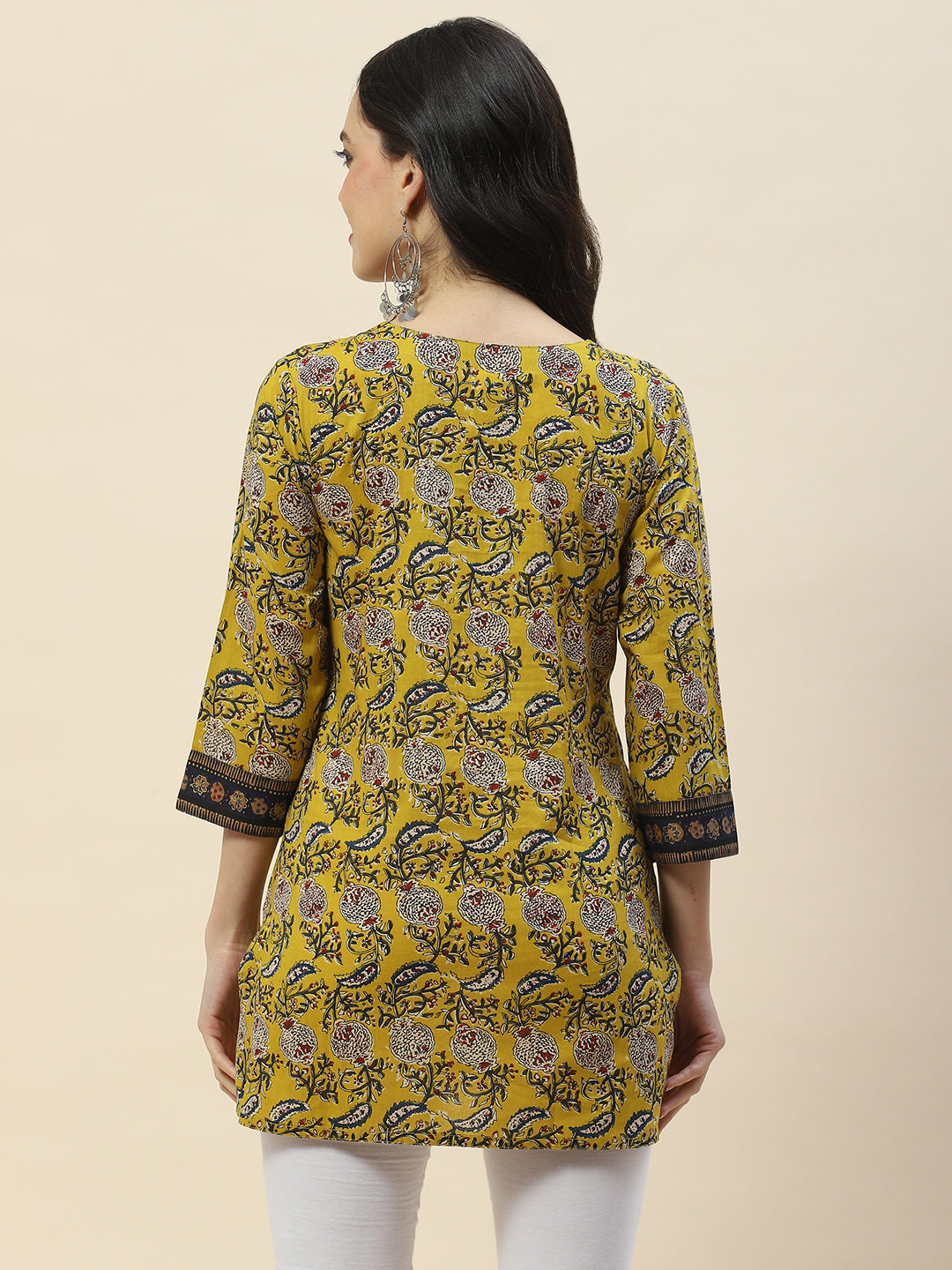 Printed Cotton Short Kurti
