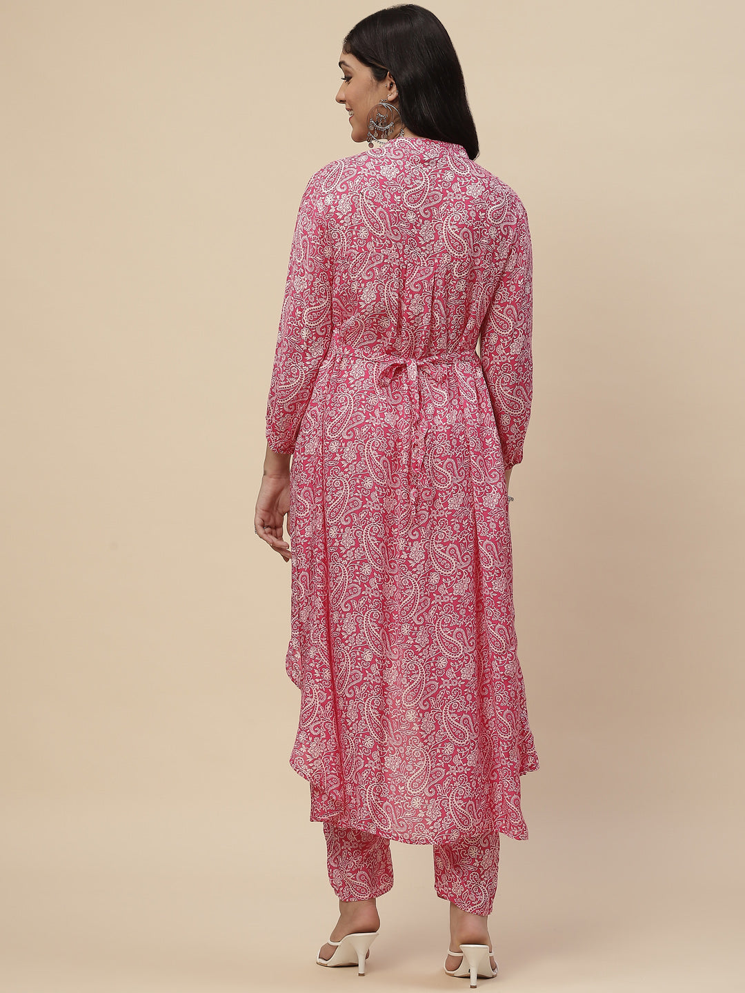 Printed Muslin Kurta With Printed Pants