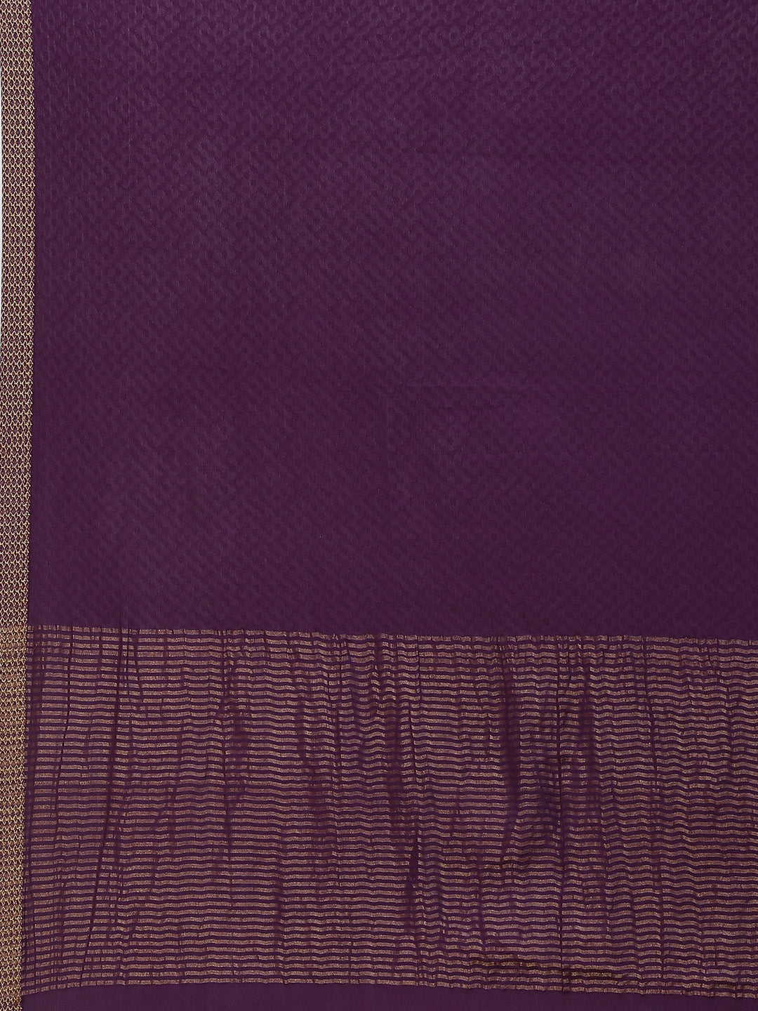 Piped Border Crepe Plain Saree