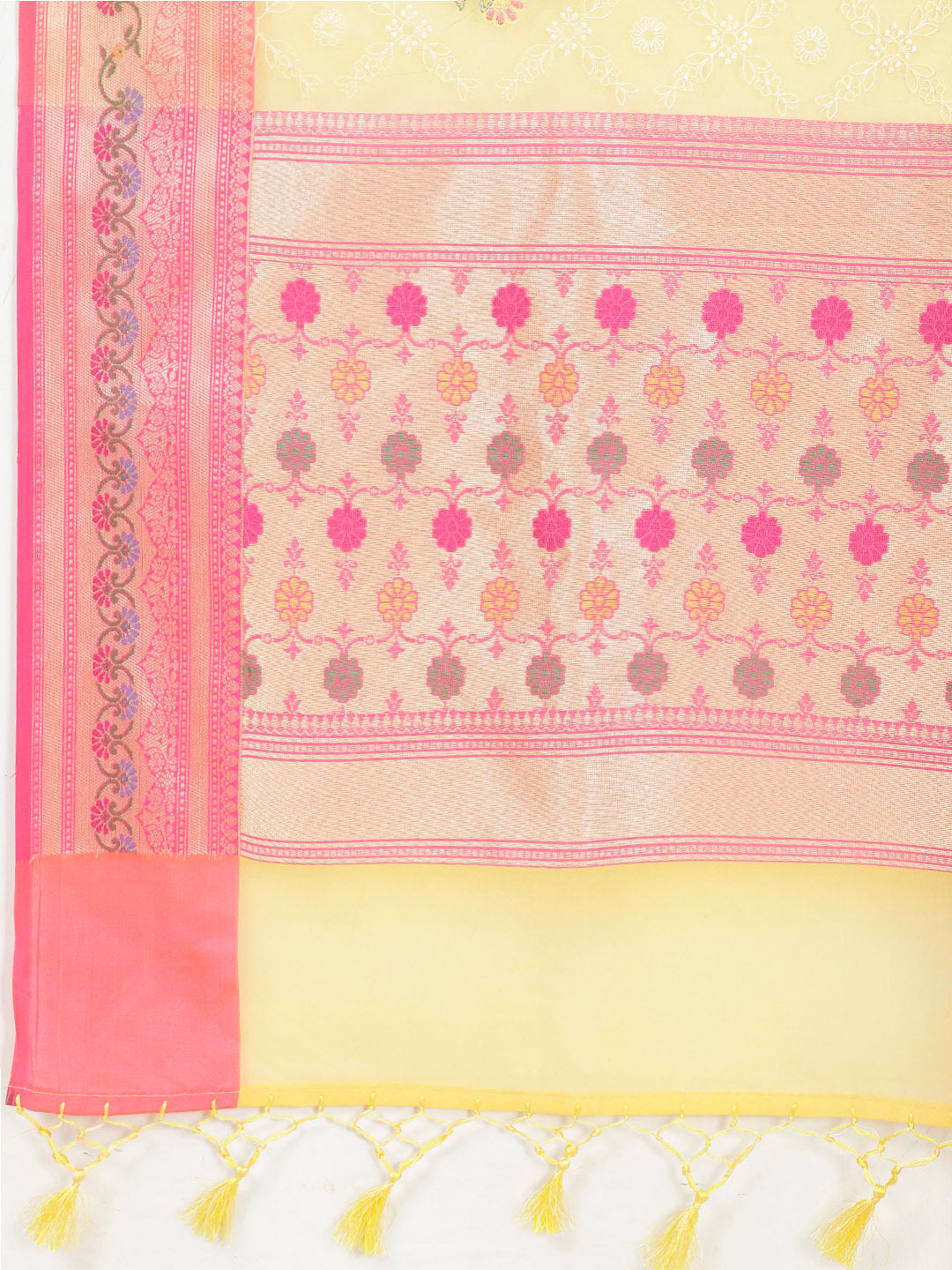 Embroidered Organza Saree