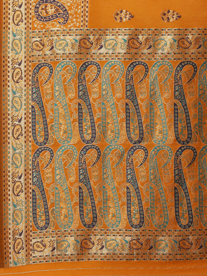 Zari Border Booti Handloom Woven Saree