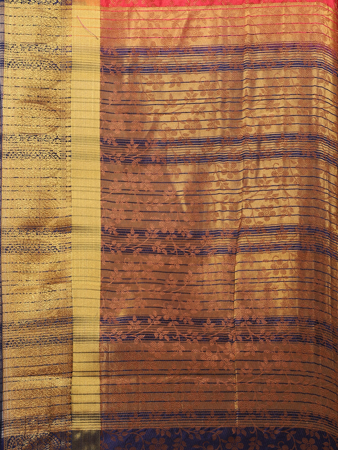 Resham Zari Border Handloom Woven Saree
