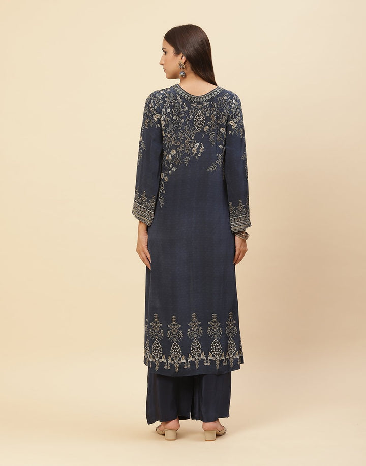 Digital Printed Crepe Salwar Kameez Stitched Suit With Georgette Dupatta