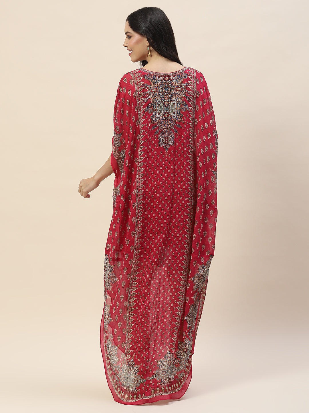 Digital Print Georgette Kaftan Kurta