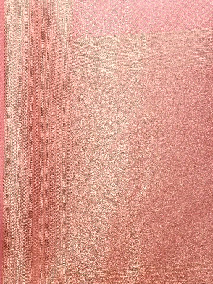 Brocade Zari Jaal Handloom Woven Saree