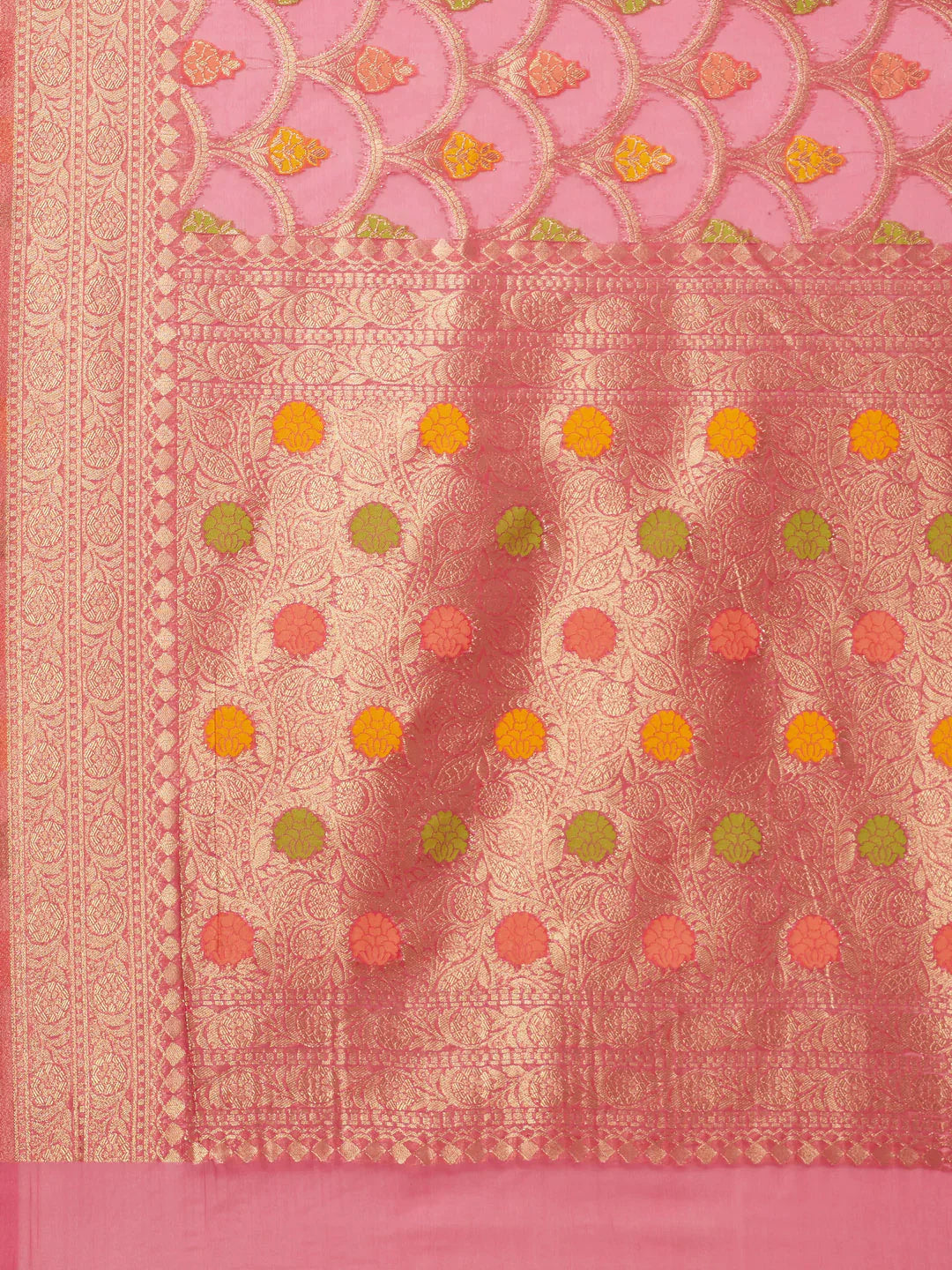 Zari Jaal Handloom Woven Saree