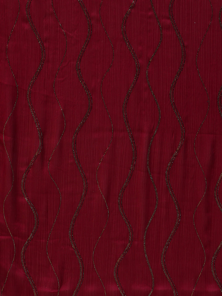 Swarovski Jaal Embroidered Chiffon Saree