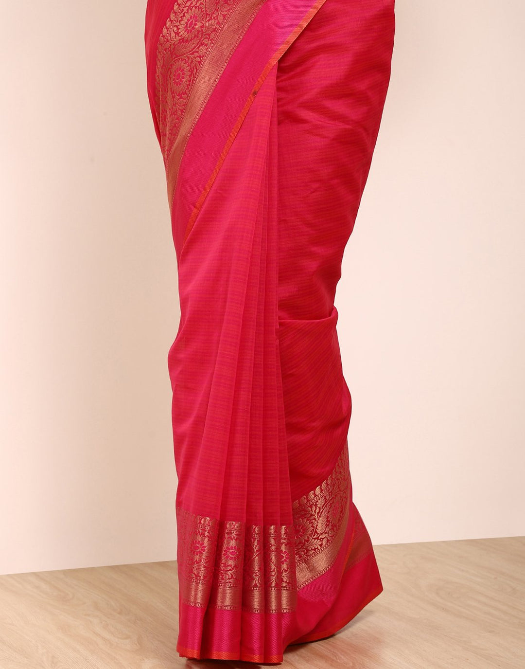 MBZ Meena Bazaar-Rani Cotton Woven Saree