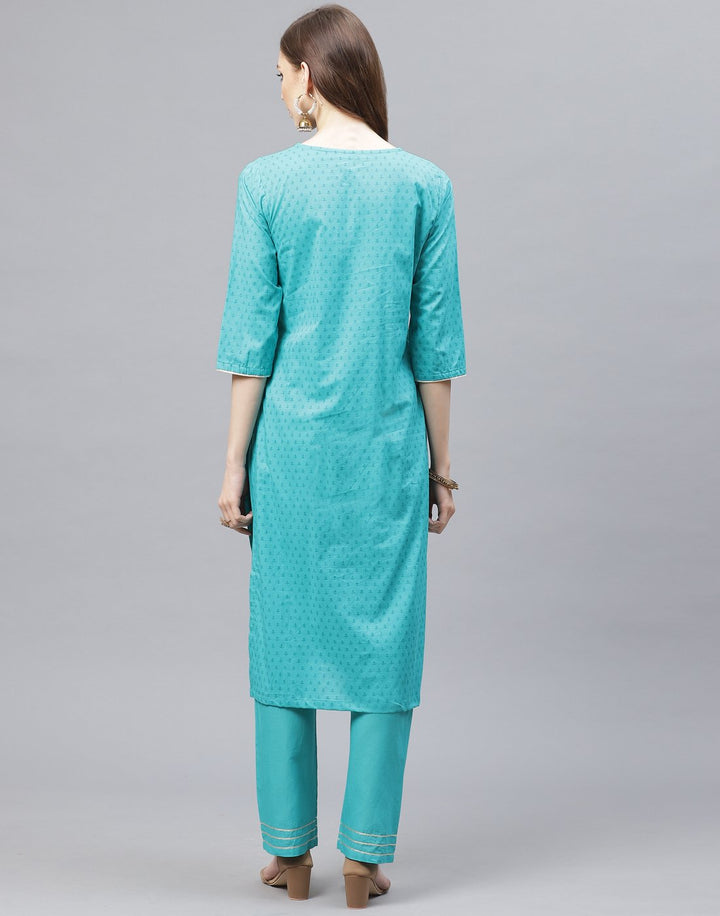 Cotton Kurti Palazzo Set