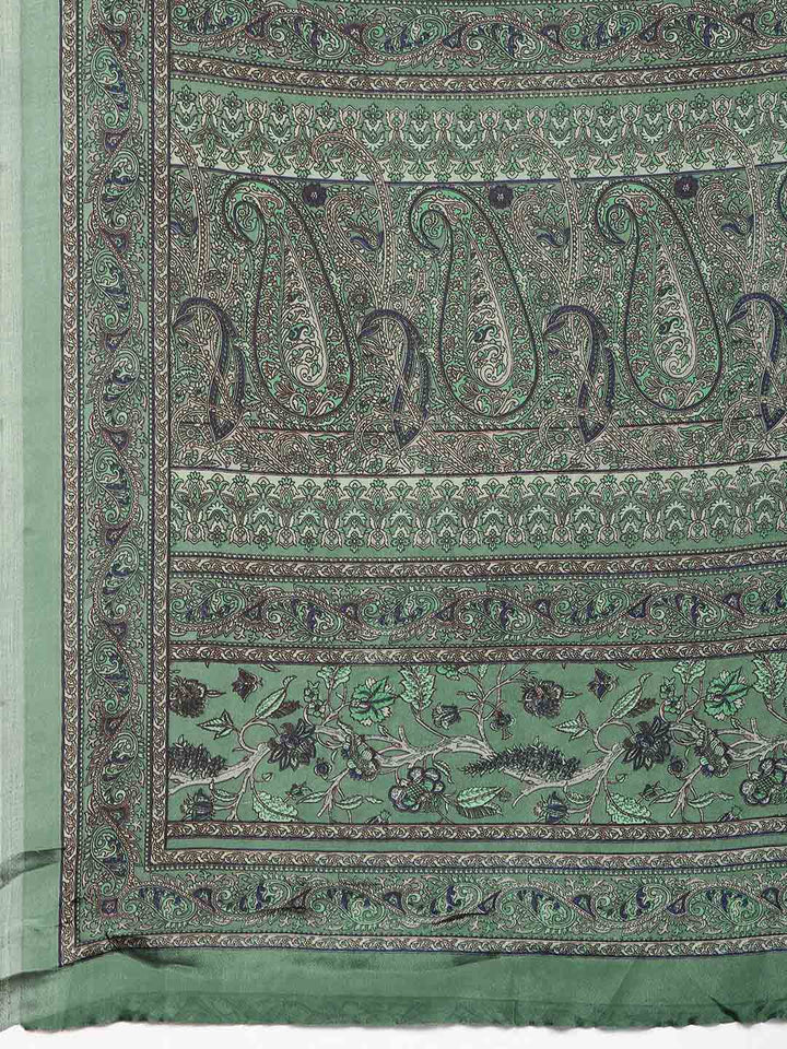 Digital Printed Crepe Woven Saree