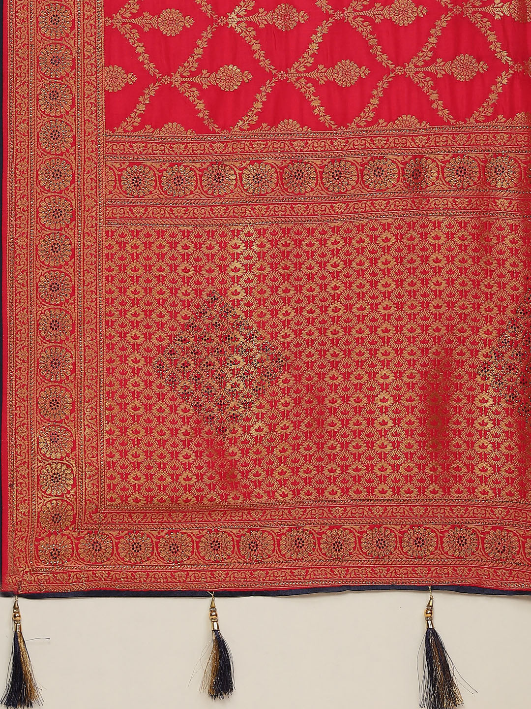 Resham Jaal Embroidered Banarasi Saree