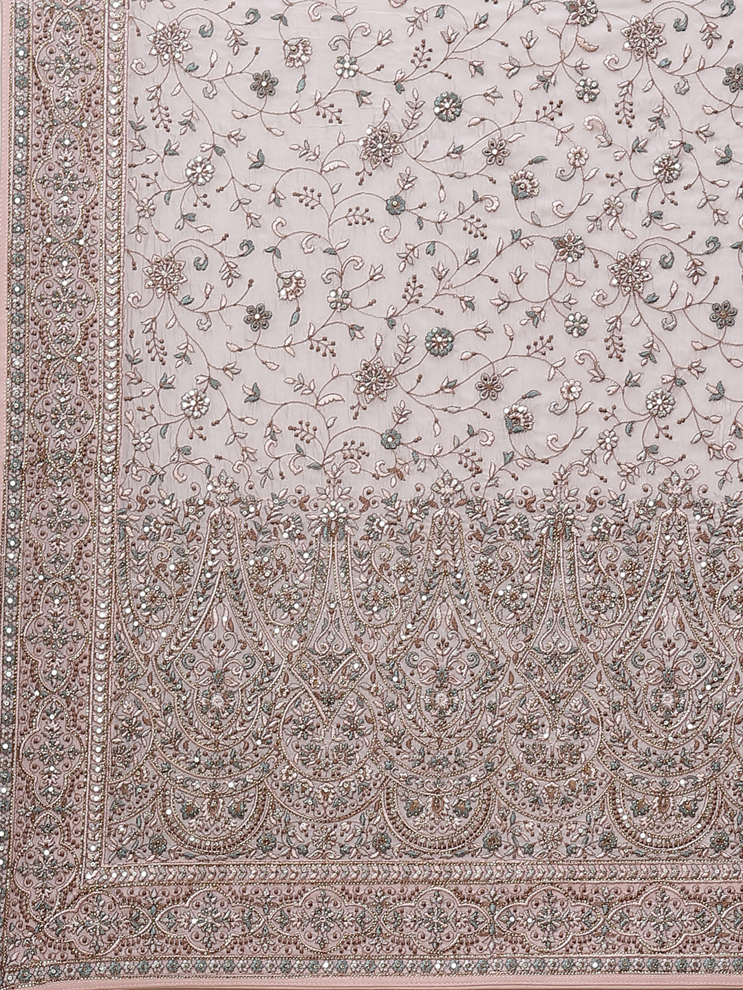 Resham Jaal Organza Embroidered Saree
