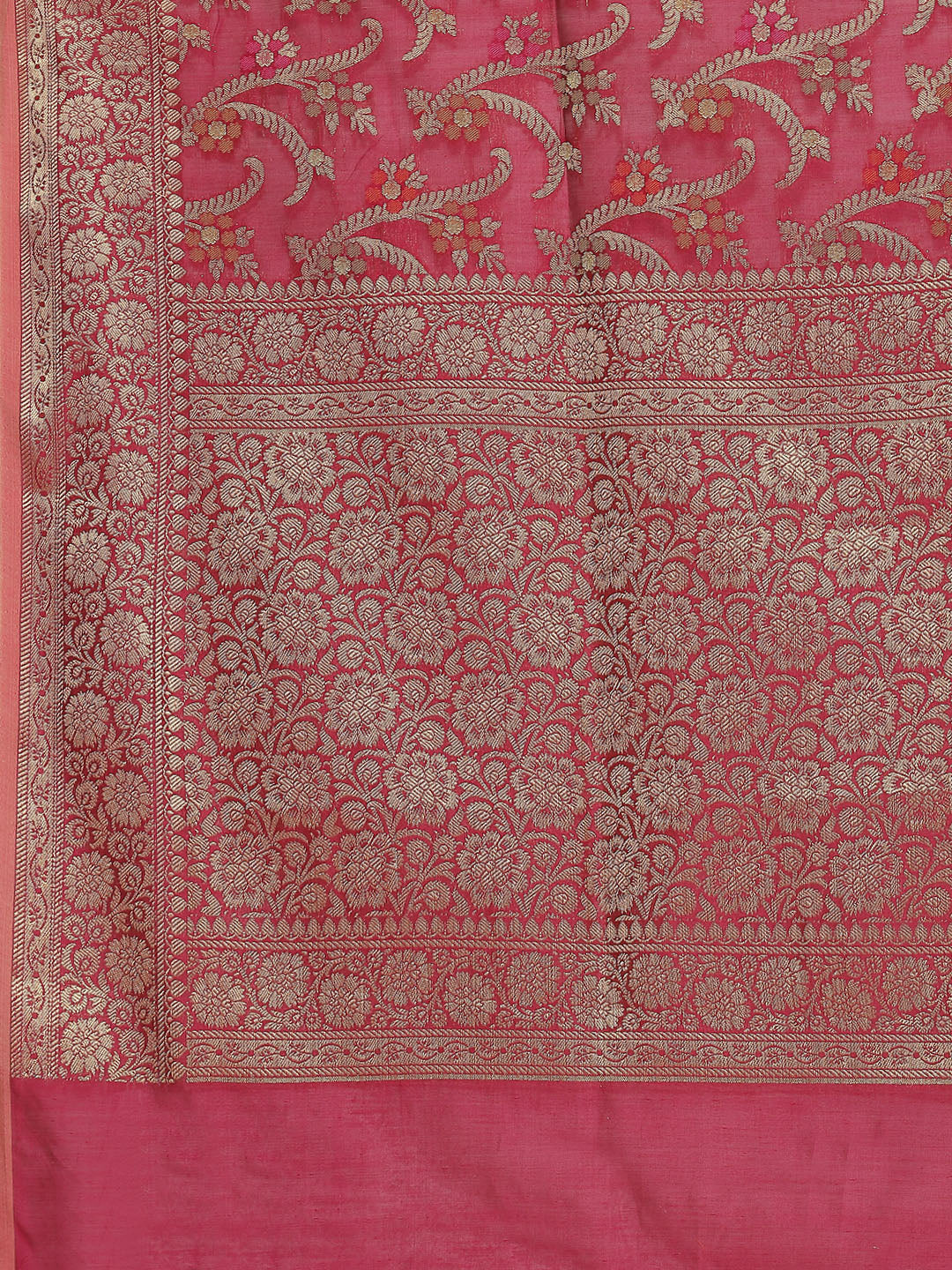 Zari Jaal Woven Cotton Saree