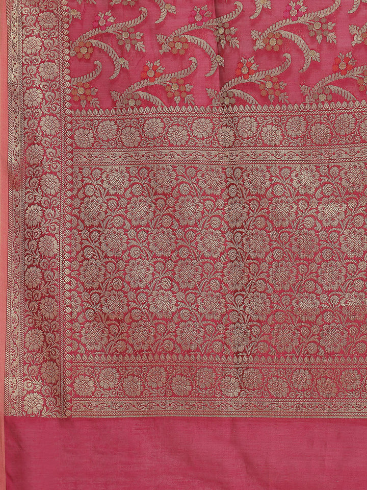 Zari Jaal Woven Cotton Saree