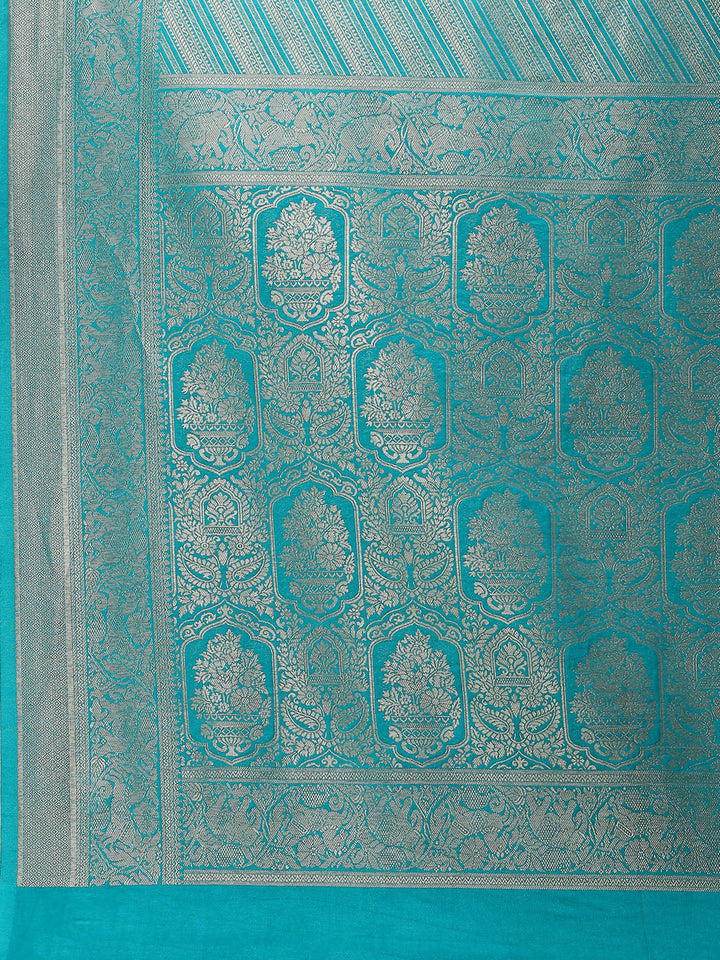 Zari Jaal Woven Handloom Saree