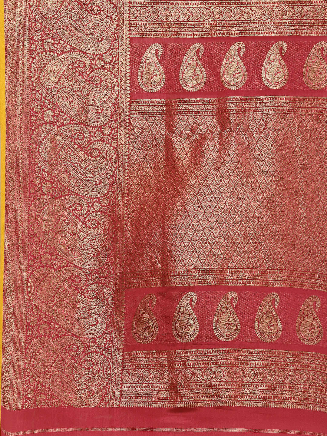 Antique Jaal Crepe Plain Saree