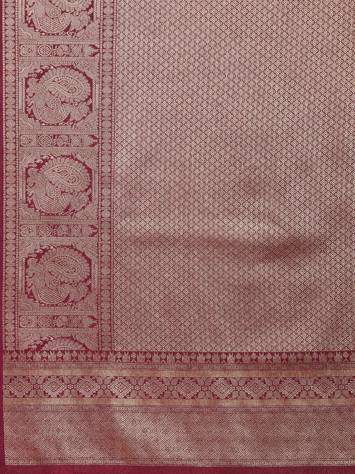 Brocade Zari Jaal Handloom Woven Saree