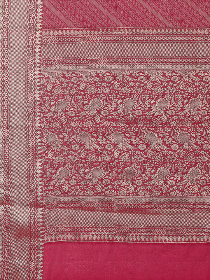 Light Brocade Woven Georgette Saree