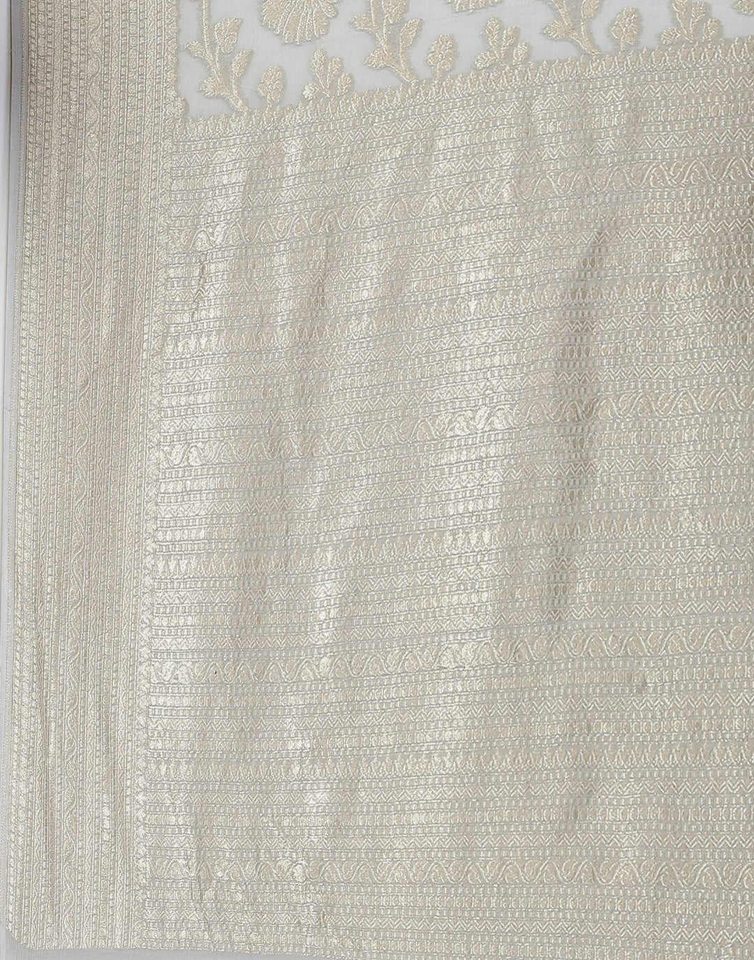 Light Pink Khadi Banarasi Jaal Saree