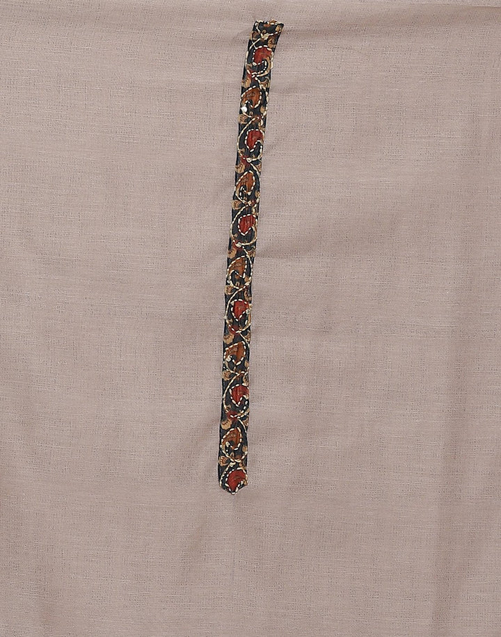 Chanderi Embroidered Suit Piece with fancy dupatta