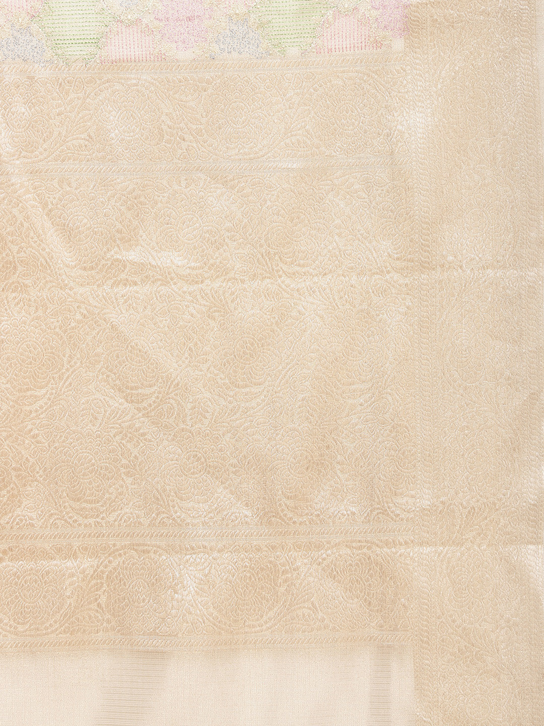 Resham Embroidery Tissue Saree