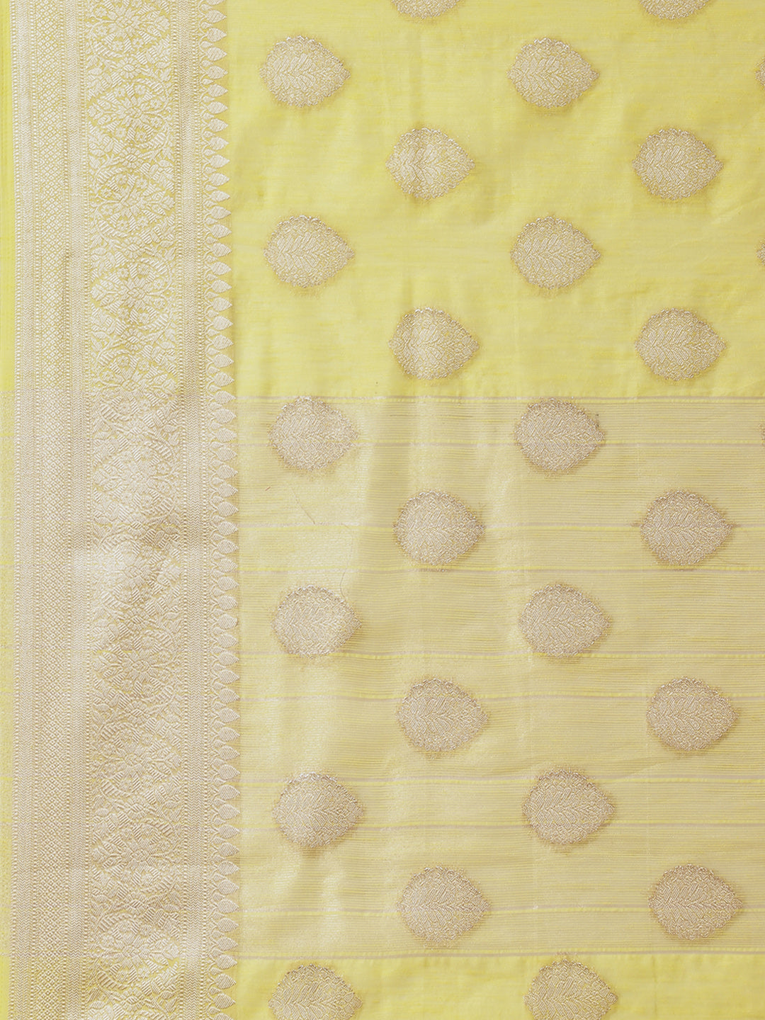 Zari Border Booti Art Handloom Woven Saree