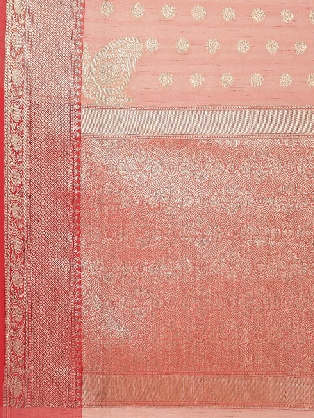 Zari Booti Cotton Woven Saree