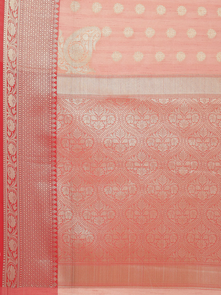 Zari Booti Cotton Woven Saree
