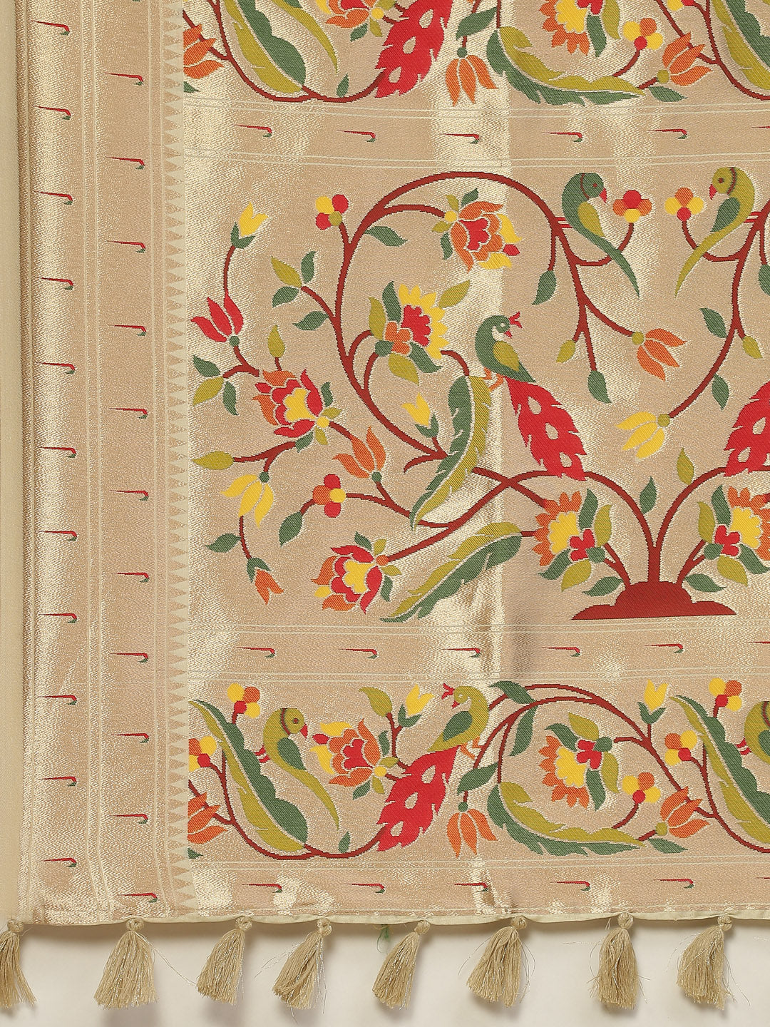 Digital Printed Satin Saree