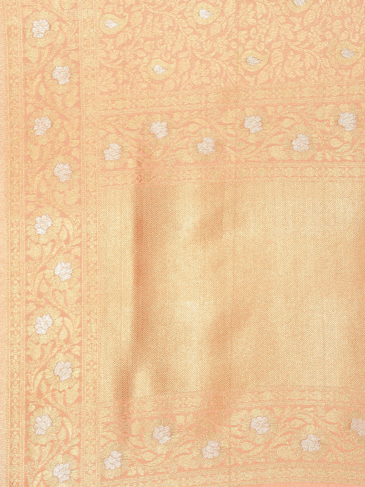 Art Handloom Saree with Zari Jaal Border