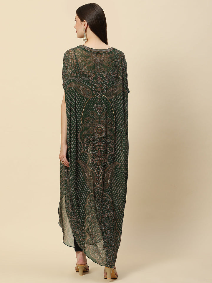 Digital Printed Georgette Kaftan Kurta