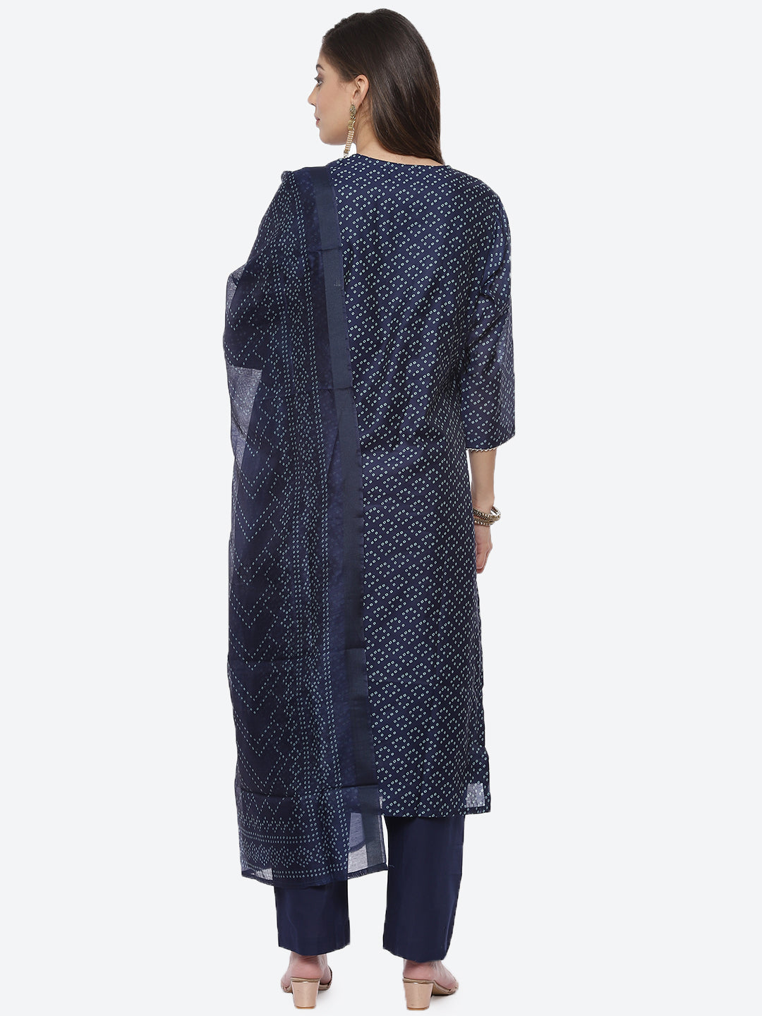 Printed Cotton Stitched Salwar Kameez With Printed Cotton Dupatta