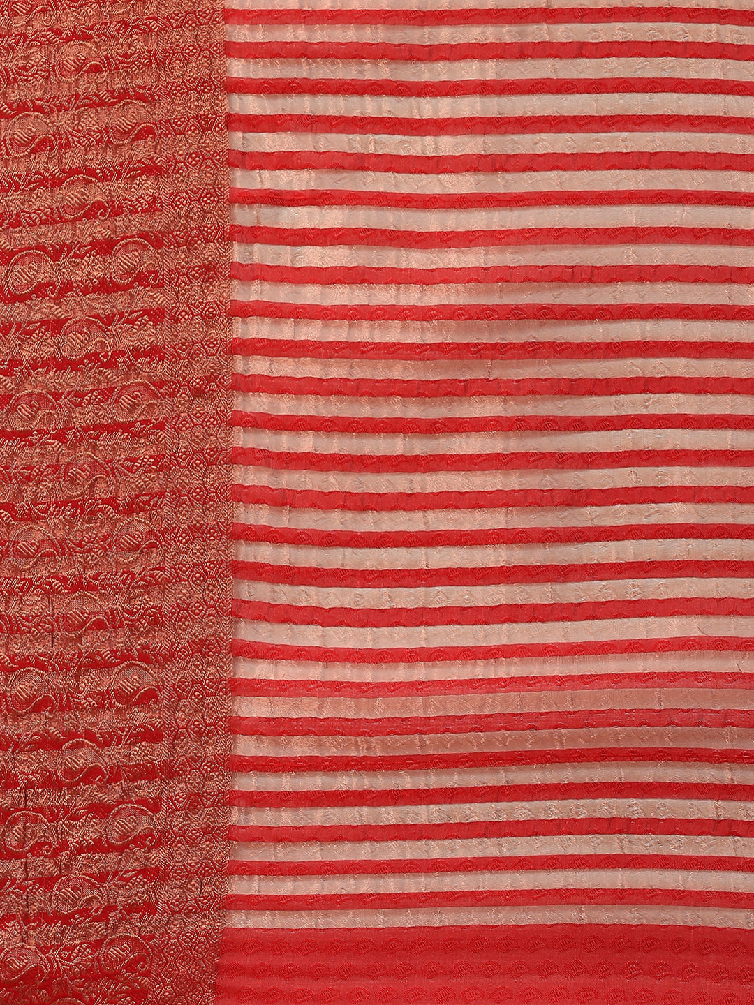 Plain Zari Border Handloom Woven Saree