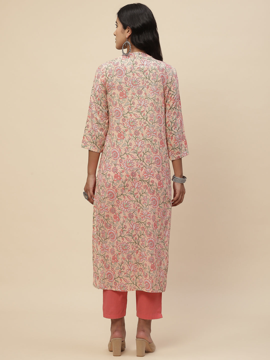Floral Printed Cotton Kurta